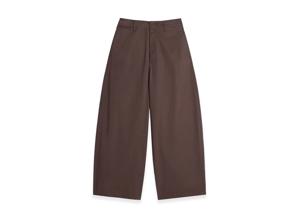 LEMAIRE Women's Cotton Twill Large Chinos "Ristretto"