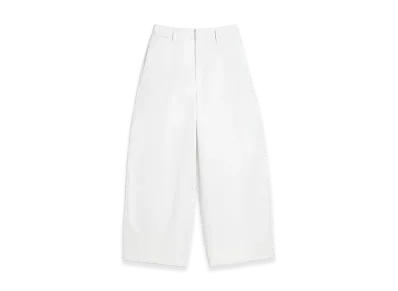 LEMAIRE Women's Cotton Twill Large Chinos "Rice Powder"