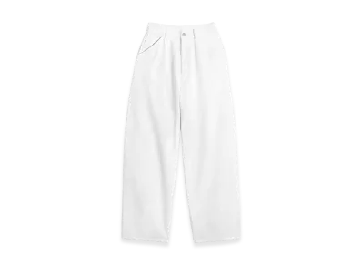 LEMAIRE Women's Denim Large Pants "Milk Bleached"