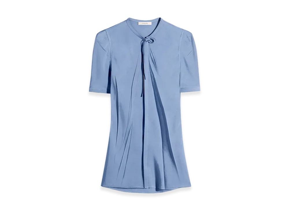LEMAIRE Women's Poly-Viscose Twill Creased Fit Shirt "Horizon"