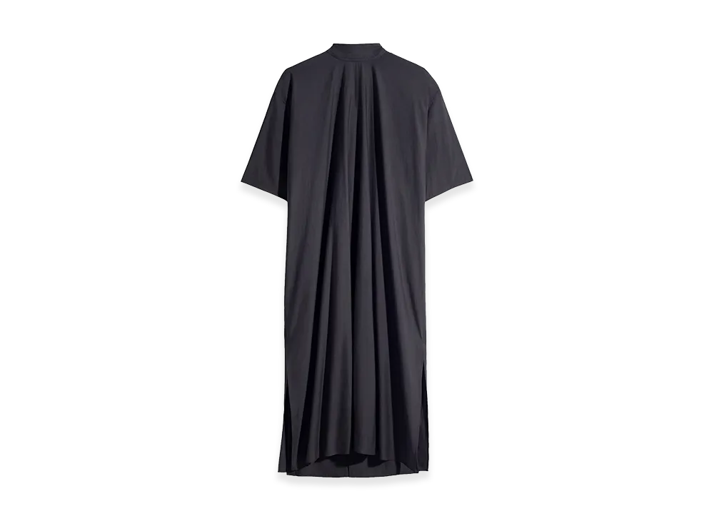 LEMAIRE Women's Washed Cotton Silk Reversible Tube Dress "Squid Ink"