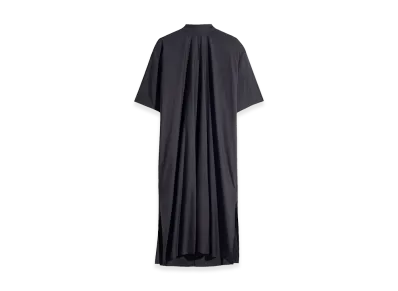 LEMAIRE Women's Washed Cotton Silk Reversible Tube Dress "Squid Ink"
