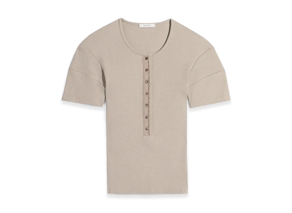 LEMAIRE Women's Jersey Fitted Henley "Sage"