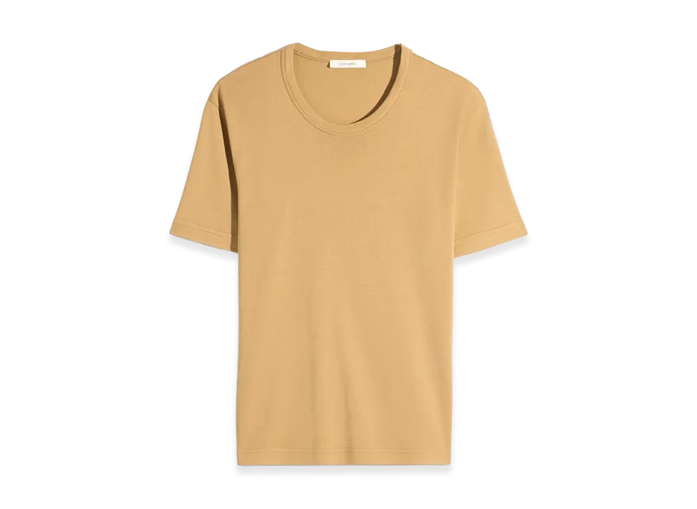 LEMAIRE Women's Jersey Ribbed T-Shirt "Ochre"