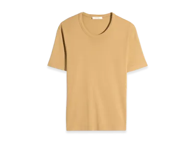 LEMAIRE Women's Jersey Ribbed T-Shirt "Ochre"