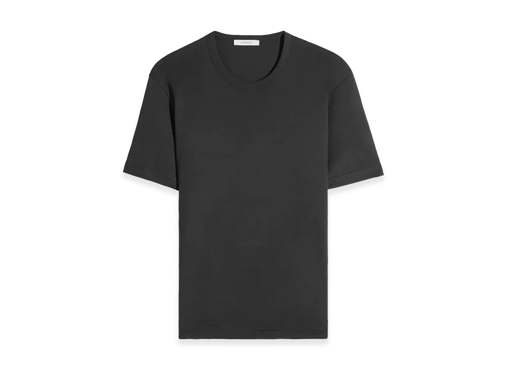 LEMAIRE Women's Jersey Ribbed T-Shirt "Squid Ink"