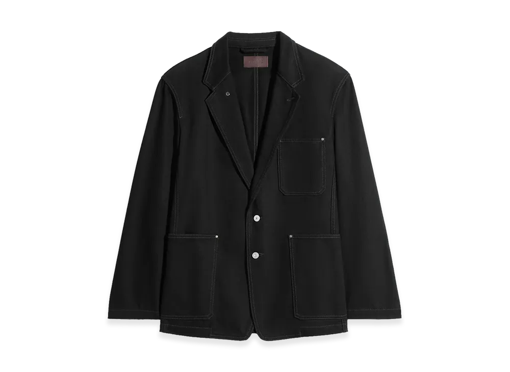 LEMAIRE Women's Denim Single Breasted Tailored Jacket "Black"