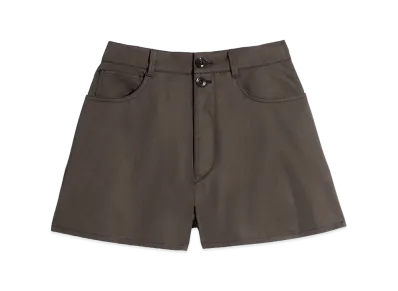 LEMAIRE Women's Cotton Twill Shorts "Ristretto"