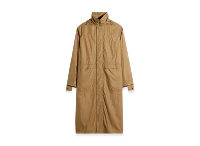 LEMAIRE Women's Lightweight Nylon Hooded Raincoat "Cardamom"