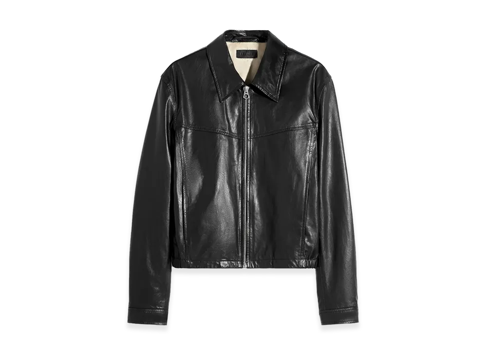LEMAIRE Women's Leather Biker Blouson "Black"