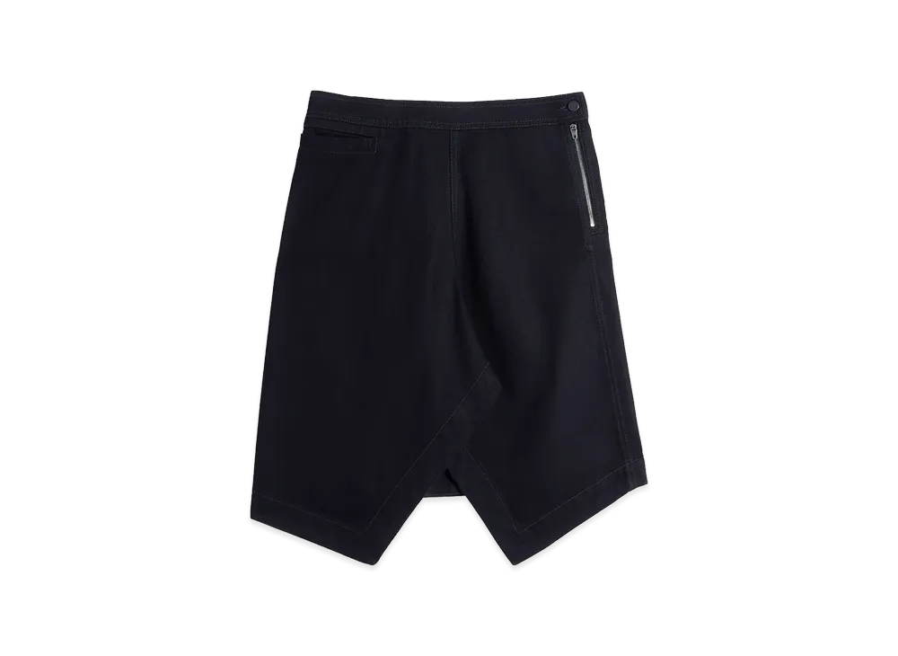 LEMAIRE Women's Denim Asymmetric Skirt "Black"