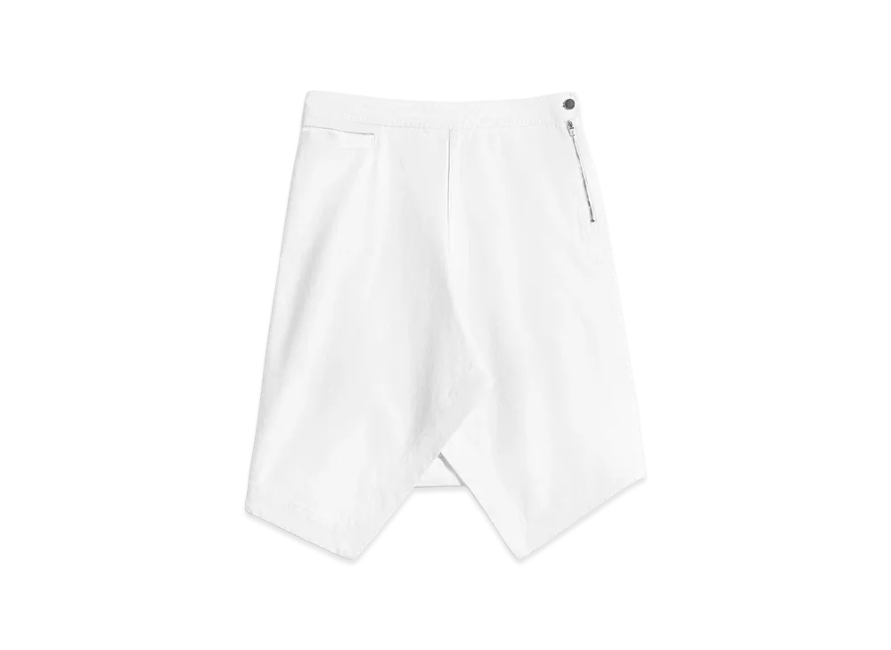 LEMAIRE Women's Denim Asymmetric Skirt "Milk Bleached"