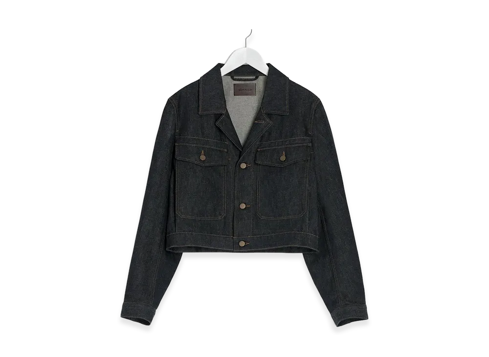 LEMAIRE Women's Cropped Blouson "Slate"