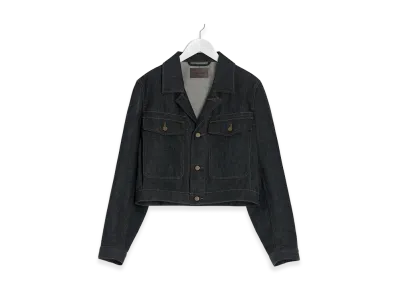 LEMAIRE Women's Cropped Blouson "Slate"