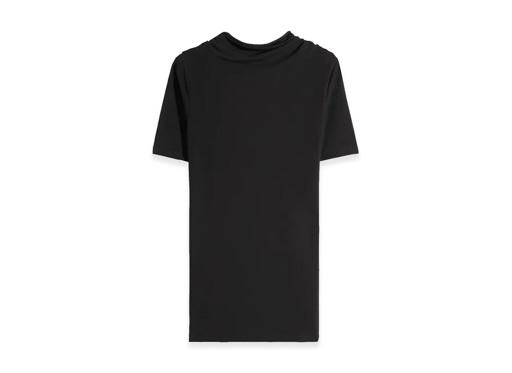 LEMAIRE Women's Twisted Jersey Short Sleeve Top "Black"