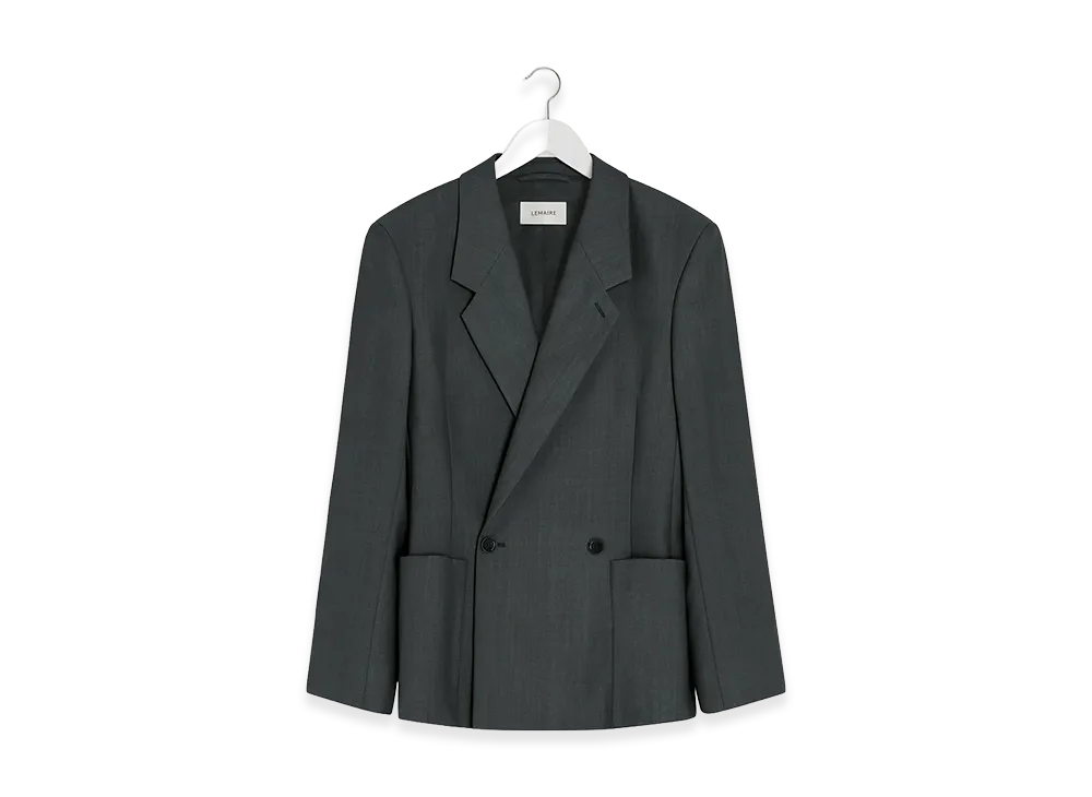 LEMAIRE Women's Double Breasted Tailored Jacket "Coal"