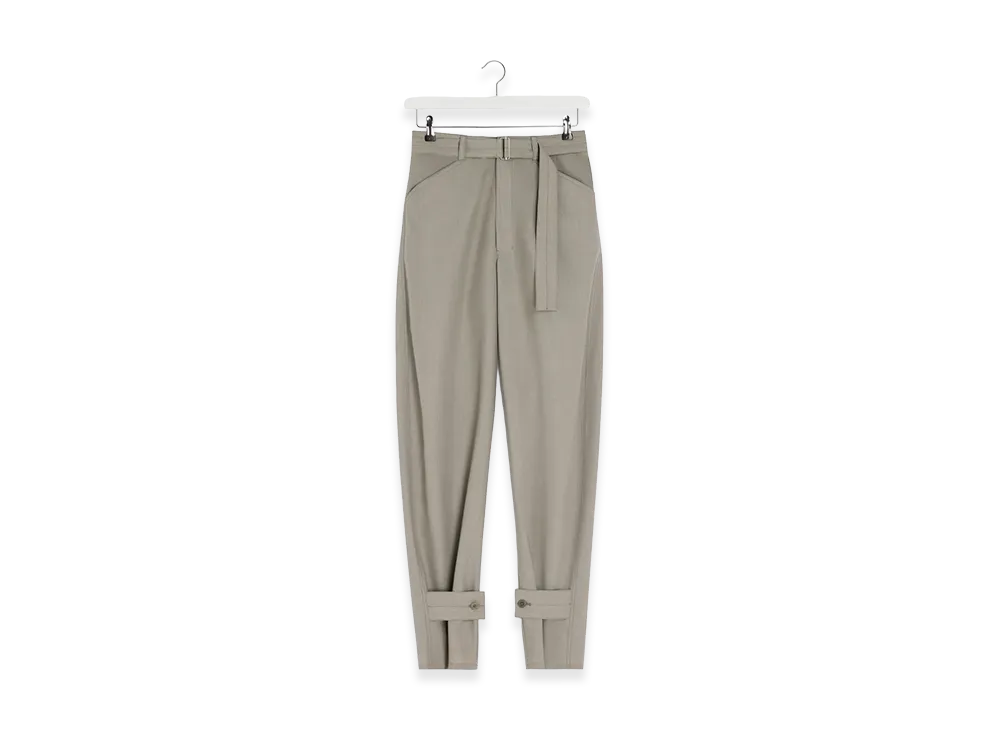 LEMAIRE Women's Tailored Curved Pants "Light Taupe"