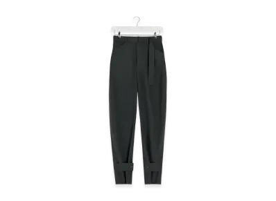 LEMAIRE Women's Tailored Curved Pants "Coal"