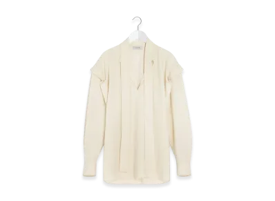 LEMAIRE Women's Ascot Blouse "Light Cream"