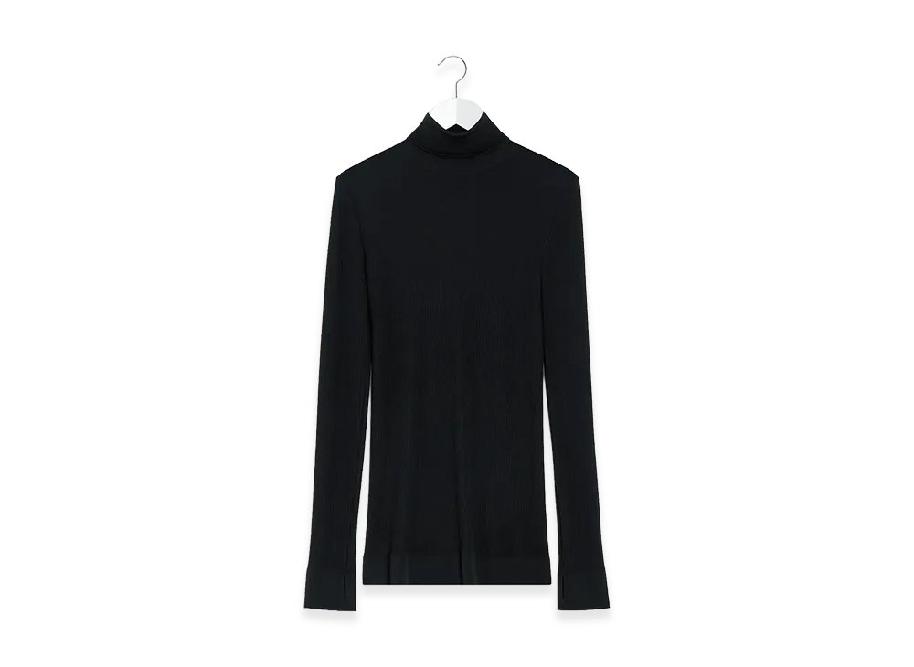 LEMAIRE Women's Seamless High Neck Top "Granite Black"