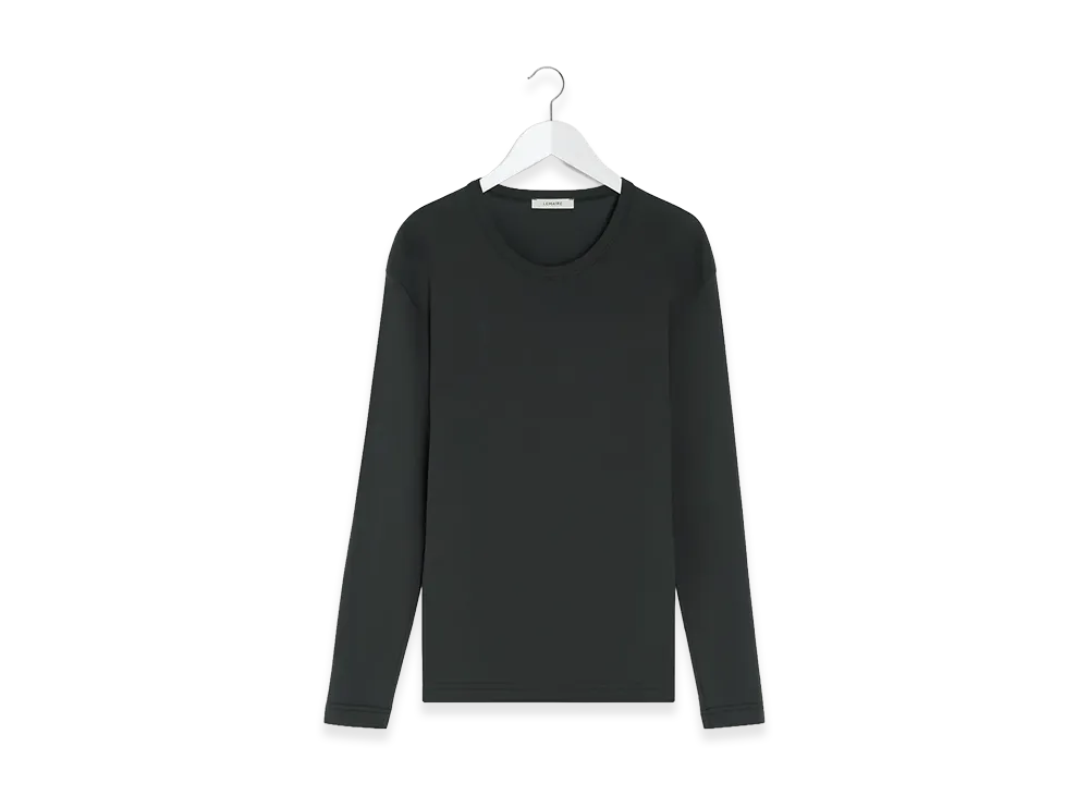 LEMAIRE Women's Long Sleeve Ribbed Top "Squid Ink"
