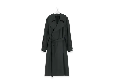 LEMAIRE Women's Detachable Lining Trench Coat "Coal"