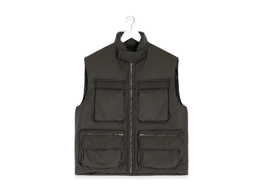 LEMAIRE Women's Padded Pocket Gilet "Espresso"