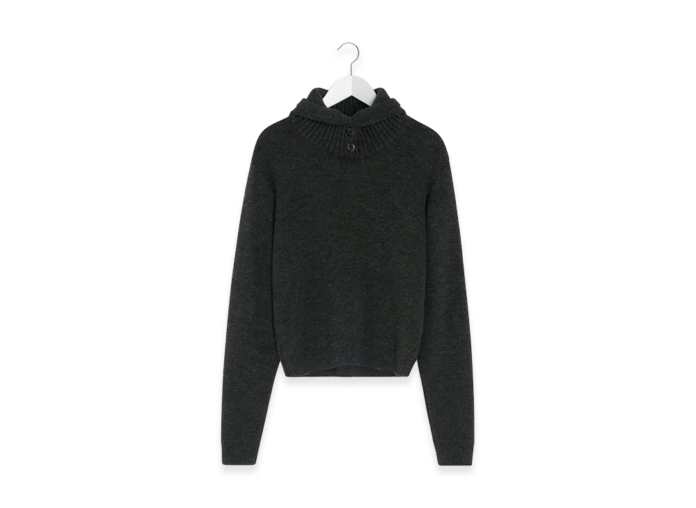 LEMAIRE Women's Hooded Sweater "Dark Espresso"
