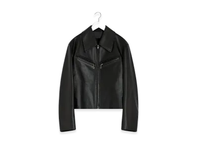 LEMAIRE Women's Boxy Leather Blouson "Moka"