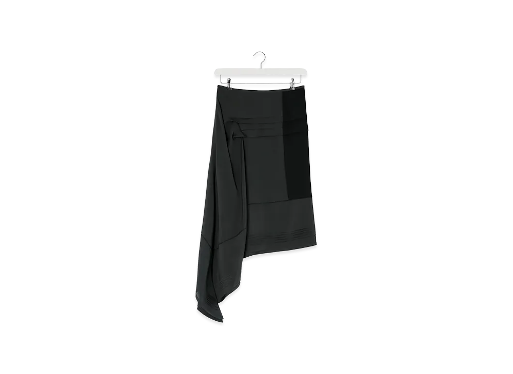LEMAIRE Women's Pleated Skirt "Slate Grey"