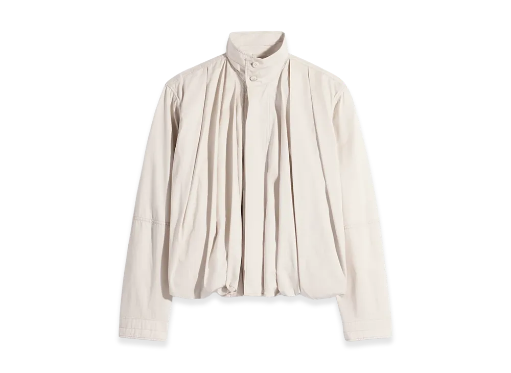 LEMAIRE Women's Cotton Satin Soft Pleated Blouson "Jasmine"