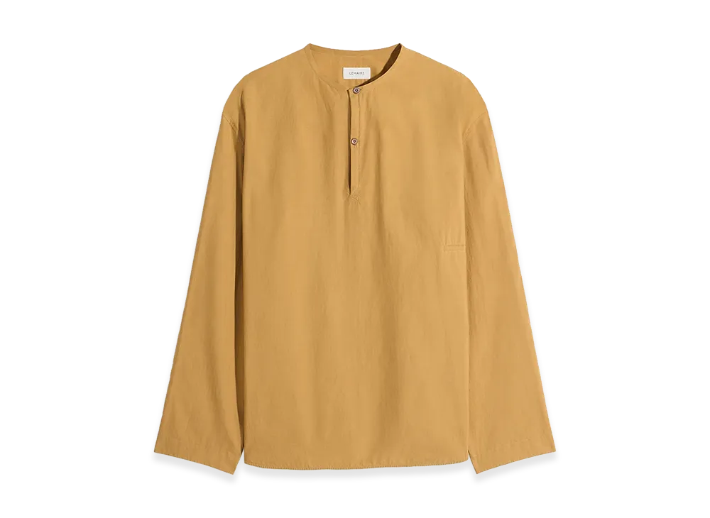 LEMAIRE Washed Cotton Silk Vareuse Top "Cumin"