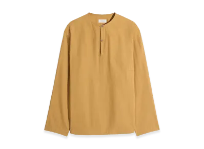 LEMAIRE Washed Cotton Silk Vareuse Top "Cumin"