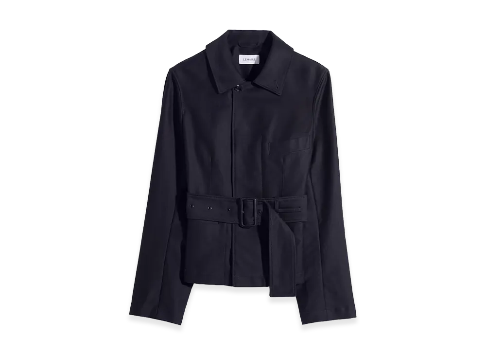 LEMAIRE Women's Cotton Satin Belted Utility Jacket "Urchin"