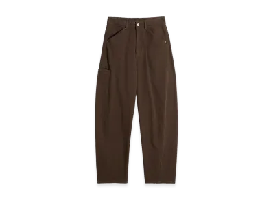 LEMAIRE Twisted Dyed Heavy Broken Twill Workwear Pants "Cacao"