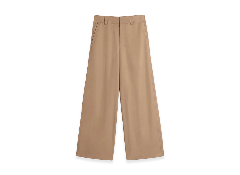 LEMAIRE Light Cotton Twill Straight Fit Pants "Cappuccino"
