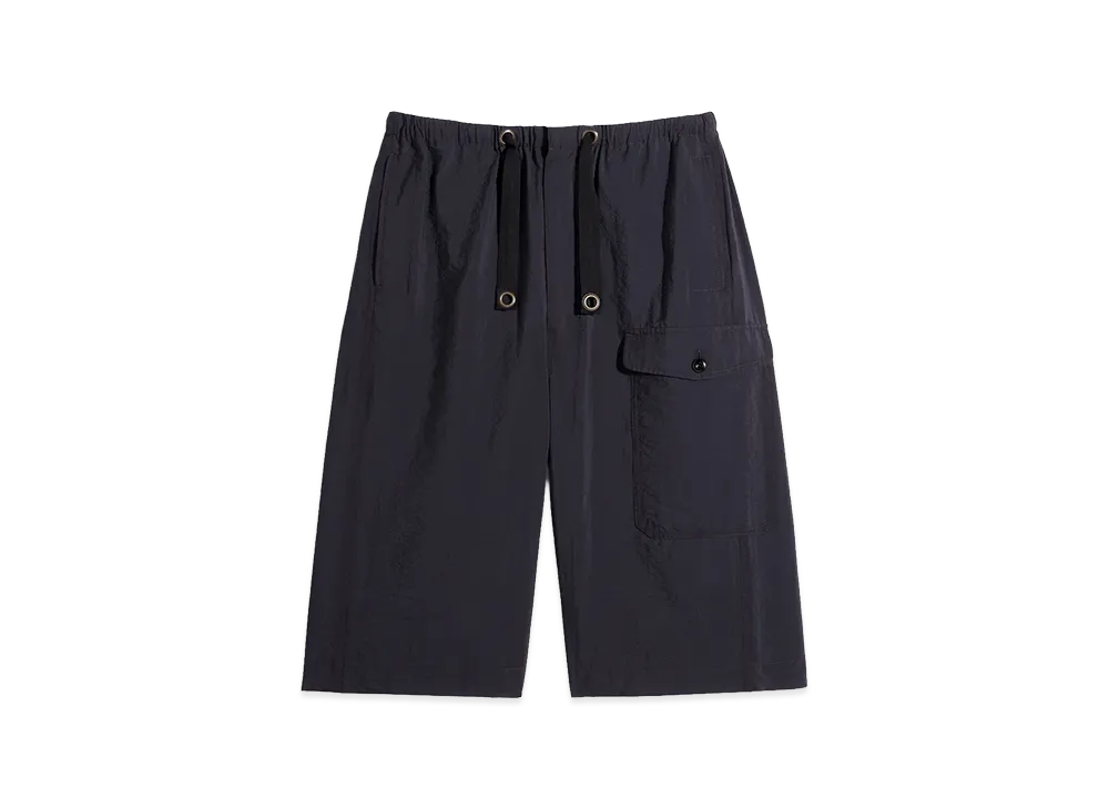 LEMAIRE Washed Technical Cotton Cargo Easy Shorts "Squid Ink"