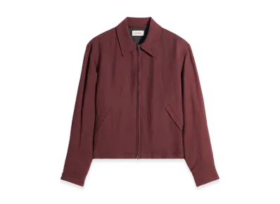 LEMAIRE Viscose Linen Gabardine Short Blouson "Porto"