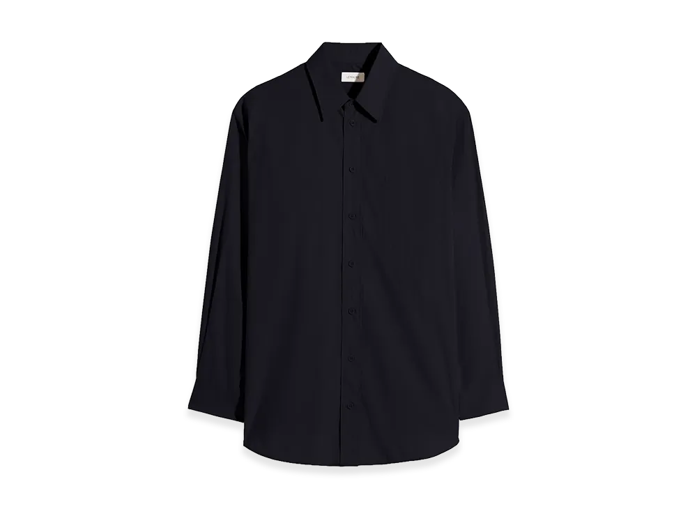 LEMAIRE Crepe Cotton 2-Pocket Shirt "Black"