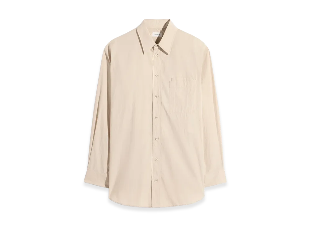 LEMAIRE Crepe Cotton 2-Pocket Shirt "Greige"