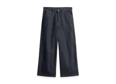 LEMAIRE Studded Denim Wide Pants "Slate"