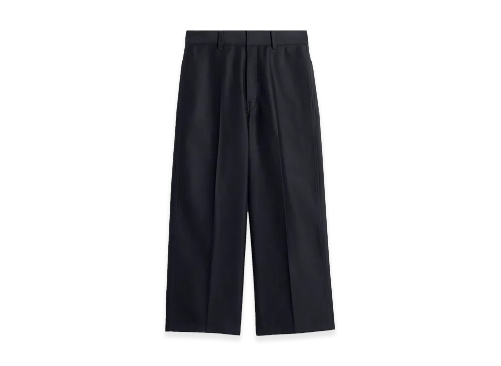 LEMAIRE Cotton Satin Wide Workwear Pants "Urchin"