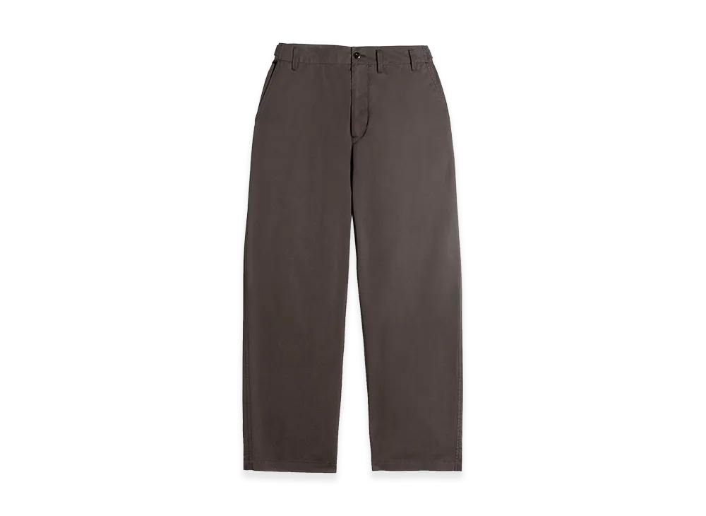 LEMAIRE Cotton Twill Tapered Workwear Pants "Ristretto"