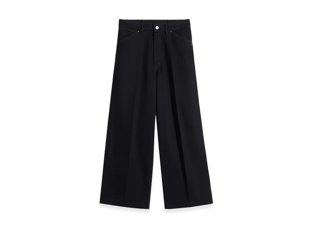 LEMAIRE Denim Wide Pants "Black"