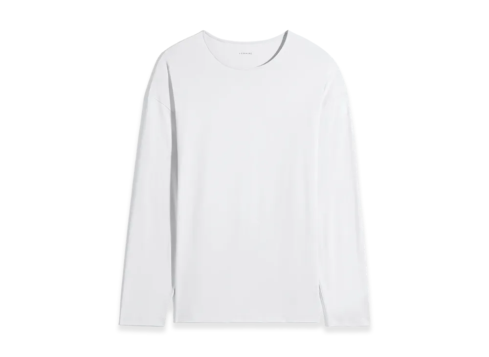 LEMAIRE Cotton Silk Long Sleeve T-Shirt "Plaster"