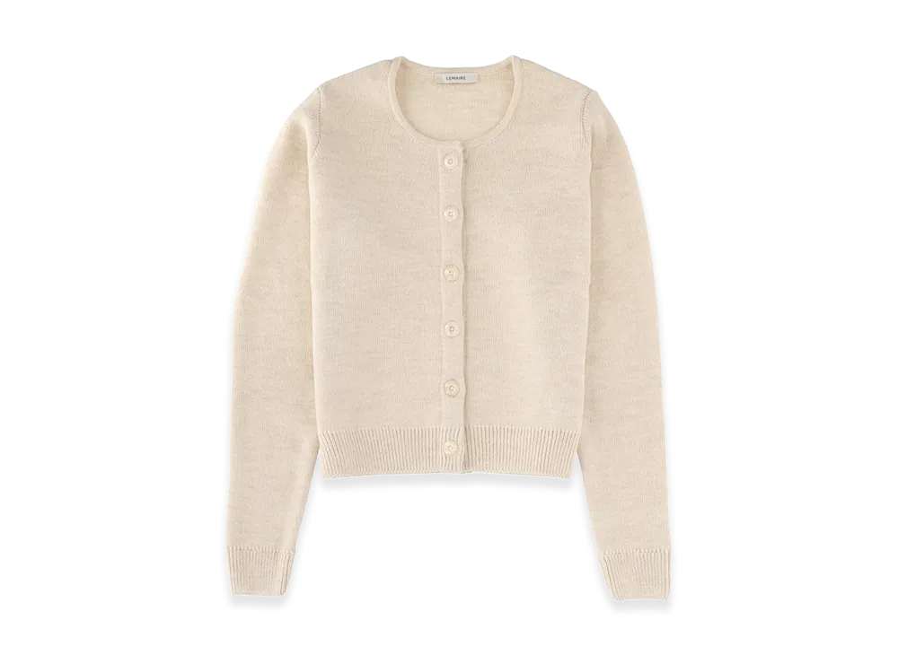 LEMAIRE Women's Wool Blend Cardigan "White"
