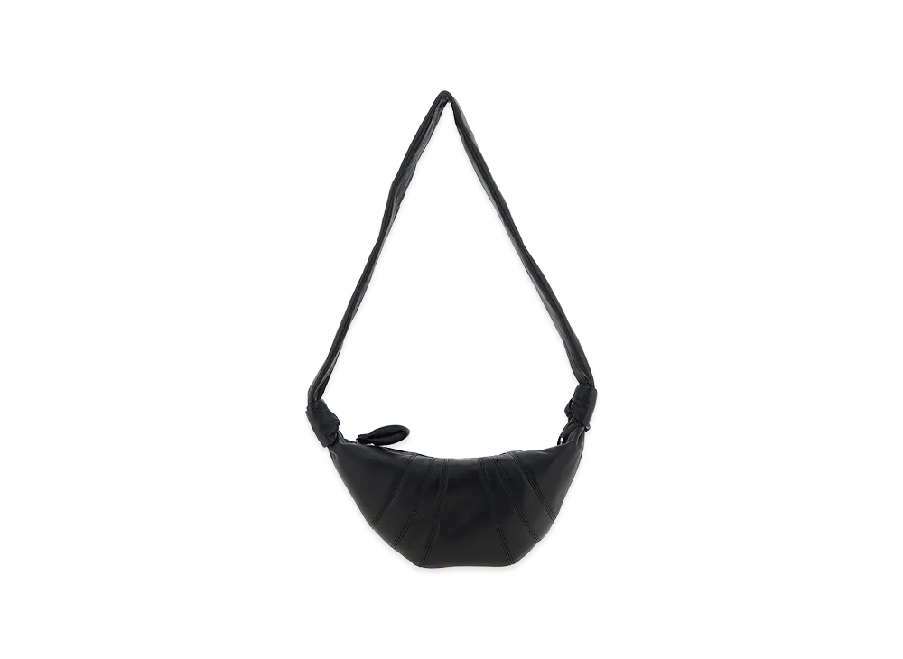 LEMAIRE Small Croissant Bag in Soft Nappa "Black"