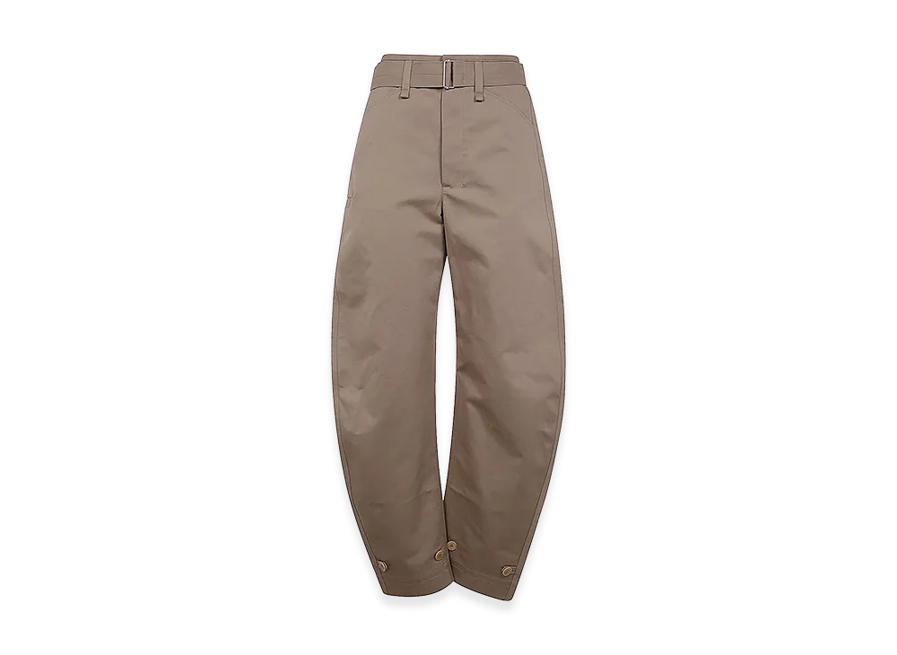 LEMAIRE Women's Belted Tapered Pants "Beige"