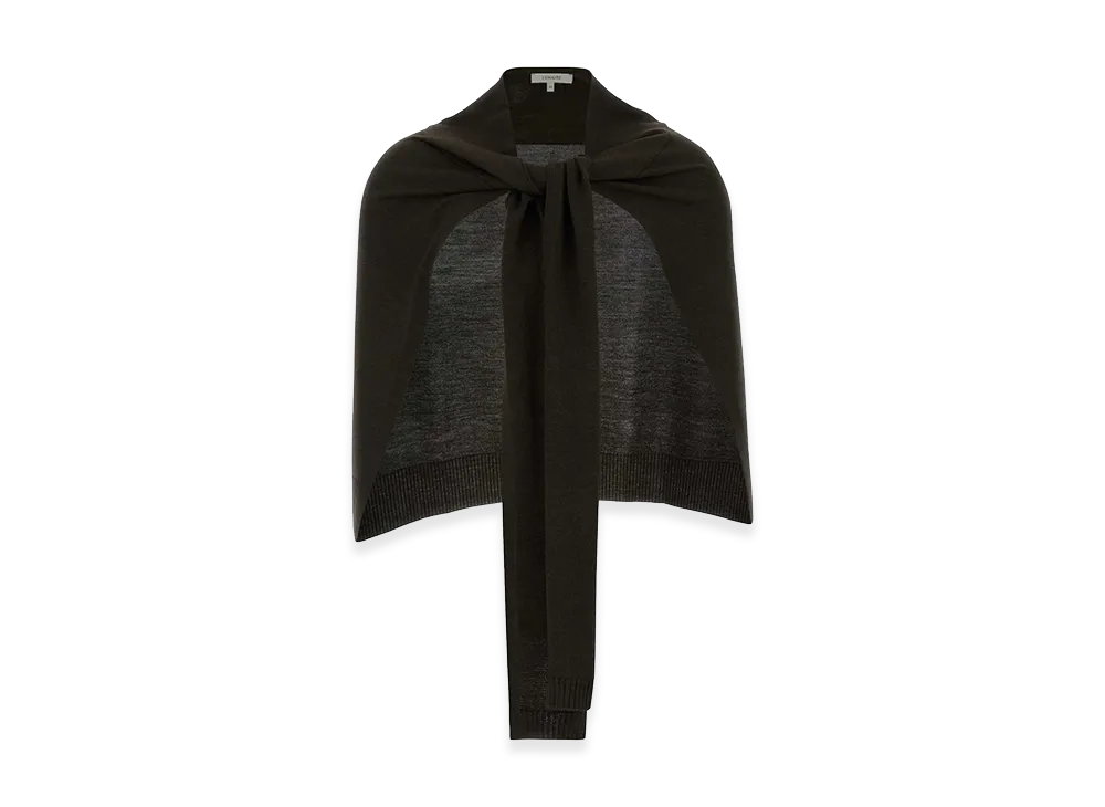 LEMAIRE Women's Wool and Acrylic Cape "Brown"