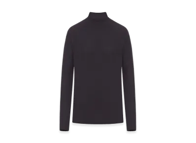 LEMAIRE Women's Long Sleeve Foulard Top In Jersey "Basalt"